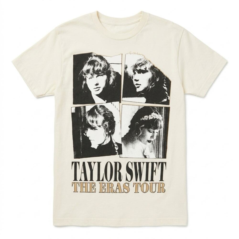 Women S Swiftie Fans The Eras Tour Concert Cotton Graphic T-shirt Short Sleeves